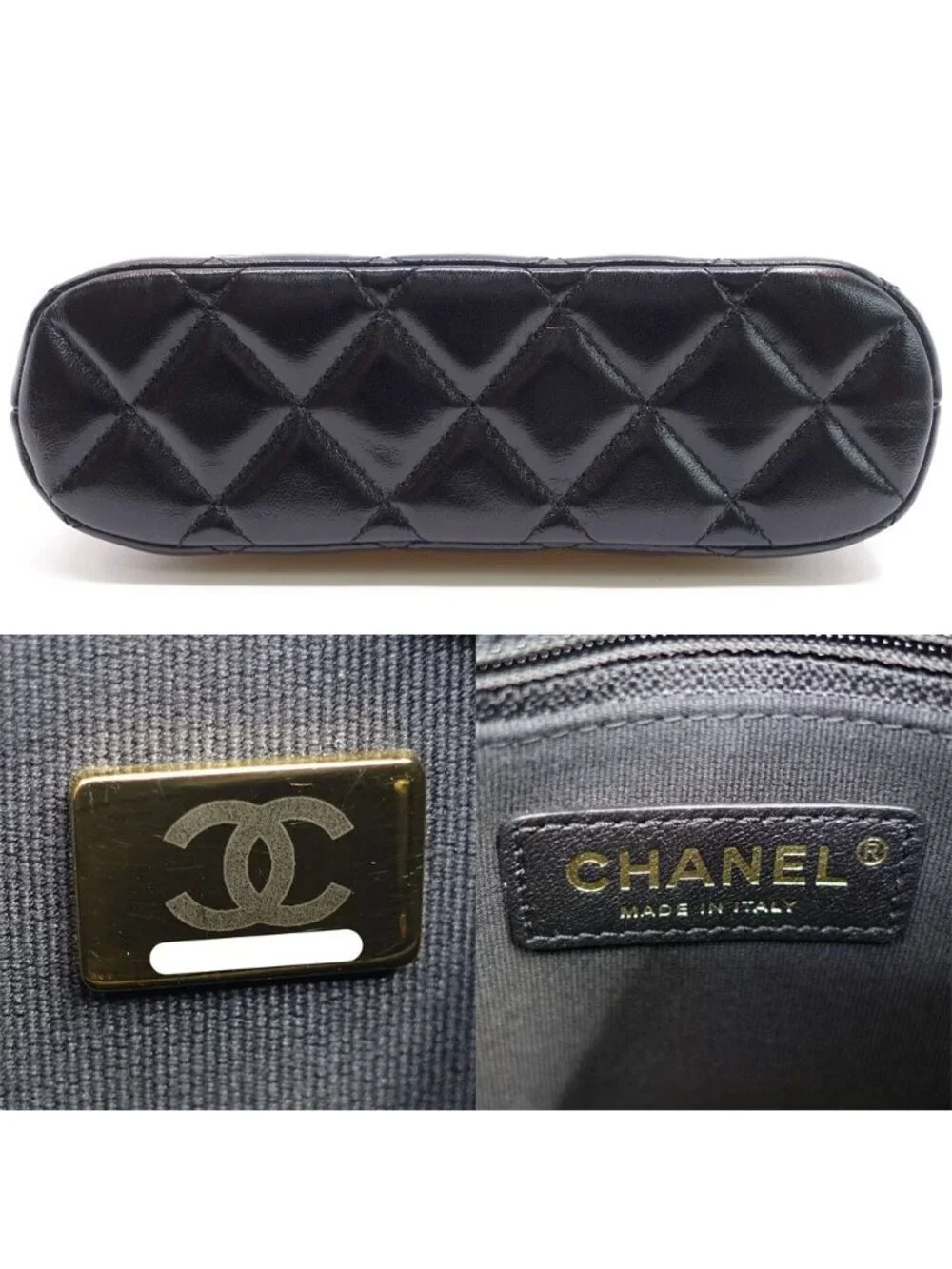 Chanel Small Shopping Shiny Lambskin BK GD Shoulder